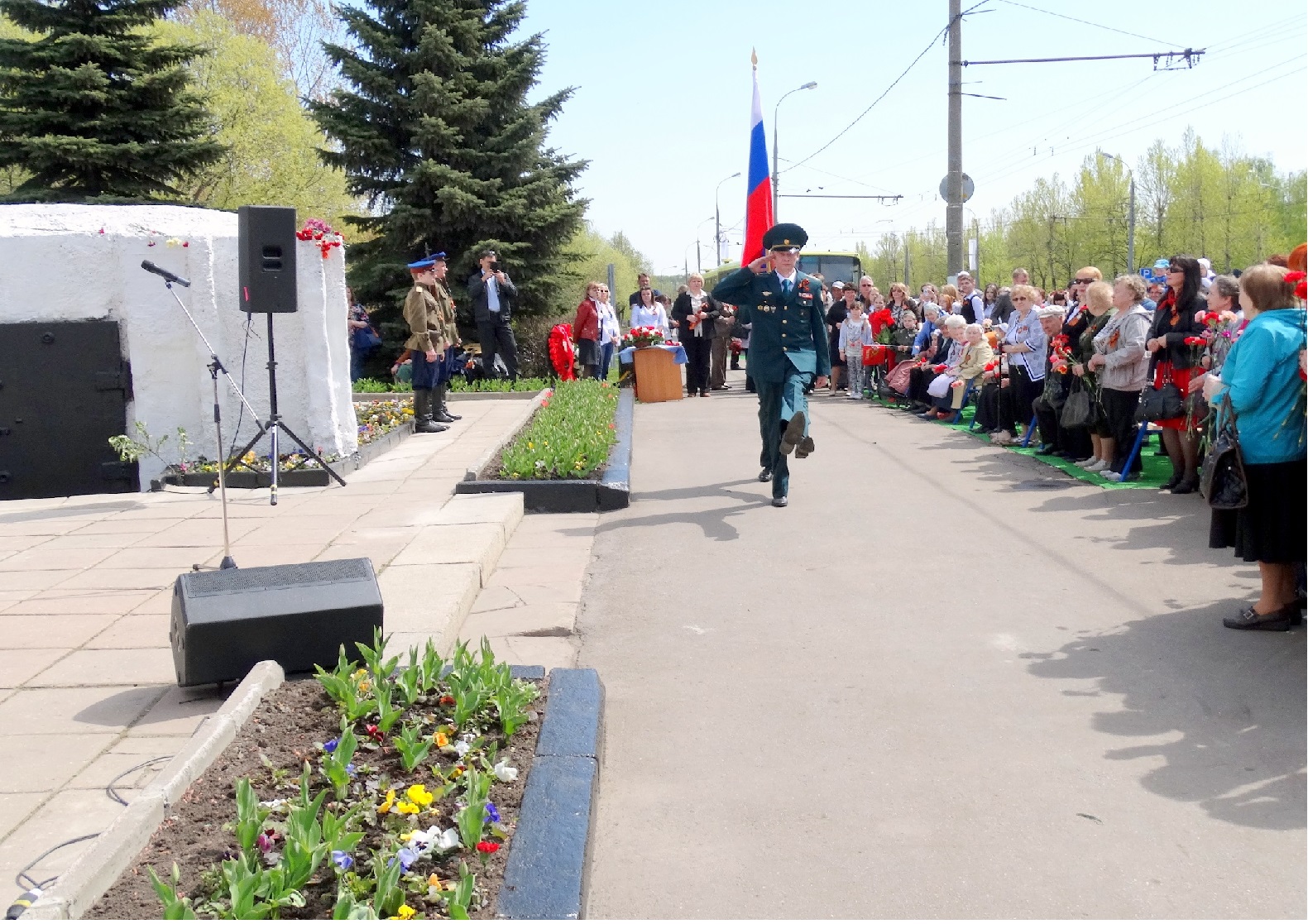 празднование 70-летия победы возле ДОТА района Ясенево