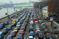 27 июля была зафиксирована пробка длиной 7 км на внутренней стороне МКАД от Ясенево до Ленинского проспекта