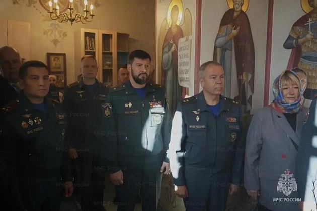 В Главном управлении МЧС России по г. Москве состоялось освящение храма в честь иконы Божией Матери «Неопалимая Купина»
